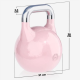 Gorilla Sports Súťažný kettlebell, ružový, 8 kg