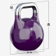 Gorilla Sports Súťažný kettlebell, fialový, 20 kg