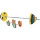 Činkový set 100 kg s gripper kotúčmi a pružinovým uzáverom