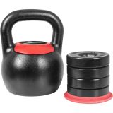 Gorilla Sports Kettlebell, nastaviteľná hmotnosť 8 - 16 kg