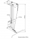 Gorilla Sports Posilňovacia veža 190 x 75 cm, čierna