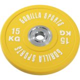 Gorilla Sports Záťažový kotúč, pogumovaný, 15 KG