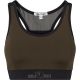 Gorilla Sports Športová podprsenka, čierna/olivová, L