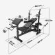 Multifunkčná lavica Universal Multi Gym s plastovými činkami
