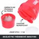Gorilla Sports Shaker s priehradkou, 500 ml červený