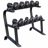 Stojan na jednoručky s gumovými činkami 90 kg set