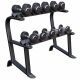 Stojan na jednoručky s gumovými činkami 90 kg set