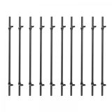 Gorilla Sports Súprava plastových činkových tyčí, 10 ks, 130 cm