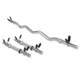 Gorilla Sports Sada činiek a chrómovej SZ tyče, pruž. zámky