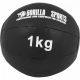 Gorilla Sports Sada kožených medicinbalov, 15 kg, čierna