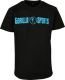 Gorilla Sports Športové tričko, čierno/neónovo tyrkysová, M