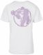 Gorilla Sports Športové tričko s potlačou, bielo/fialová 3XL