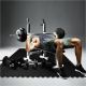 Gorilla Sports Set skladacia lavica, činky 100 kg, podložky